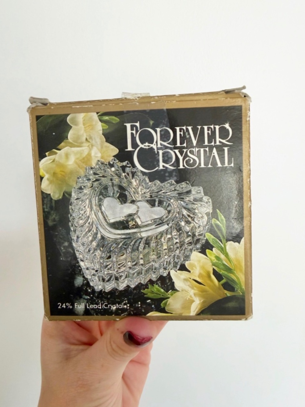 Coquette Aesthetic Crystal Heart Jewelry Box